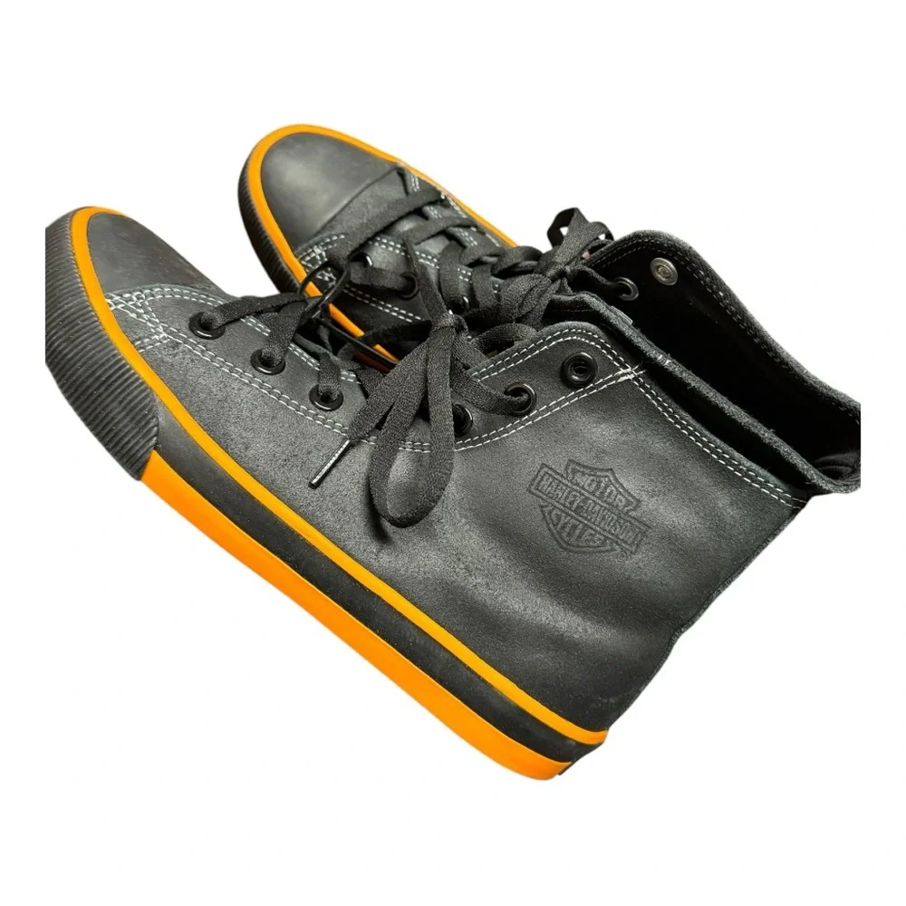Men’s Harley Davidson Nathan HighTop Bar & Shield Sneaker Tennis Shoe Size 7.5 - Picture 6 of 8